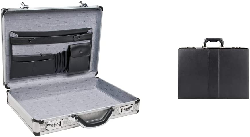 230816072508791_1 RoadPro SPC-931R 17.5" x 4" x 13" Silver Aluminum Briefcase,Medium - Image 1